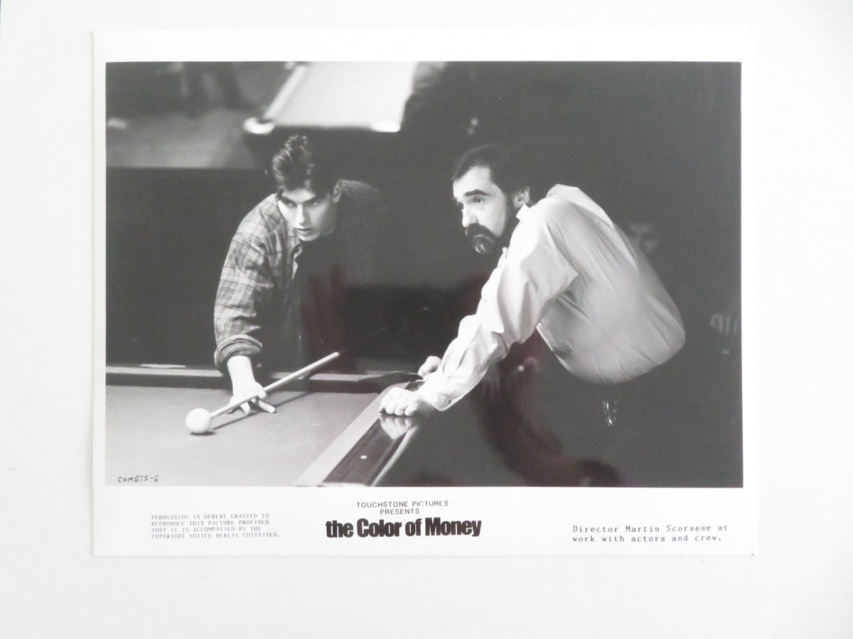 The Color of Money - B Movie Still Photo Lot Of 8 Paul Newman Tom Cruise 1986