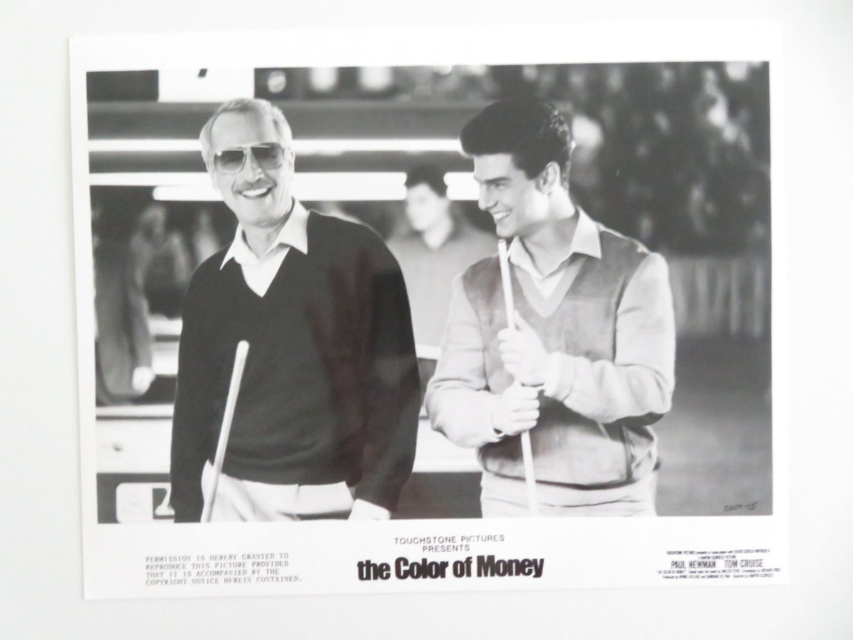 The Color of Money - B Movie Still Photo Lot Of 8 Paul Newman Tom Cruise 1986