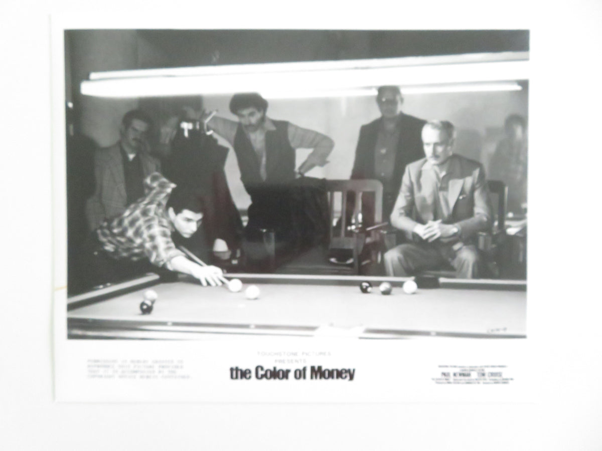 The Color of Money - B Movie Still Photo Lot Of 8 Paul Newman Tom Cruise 1986