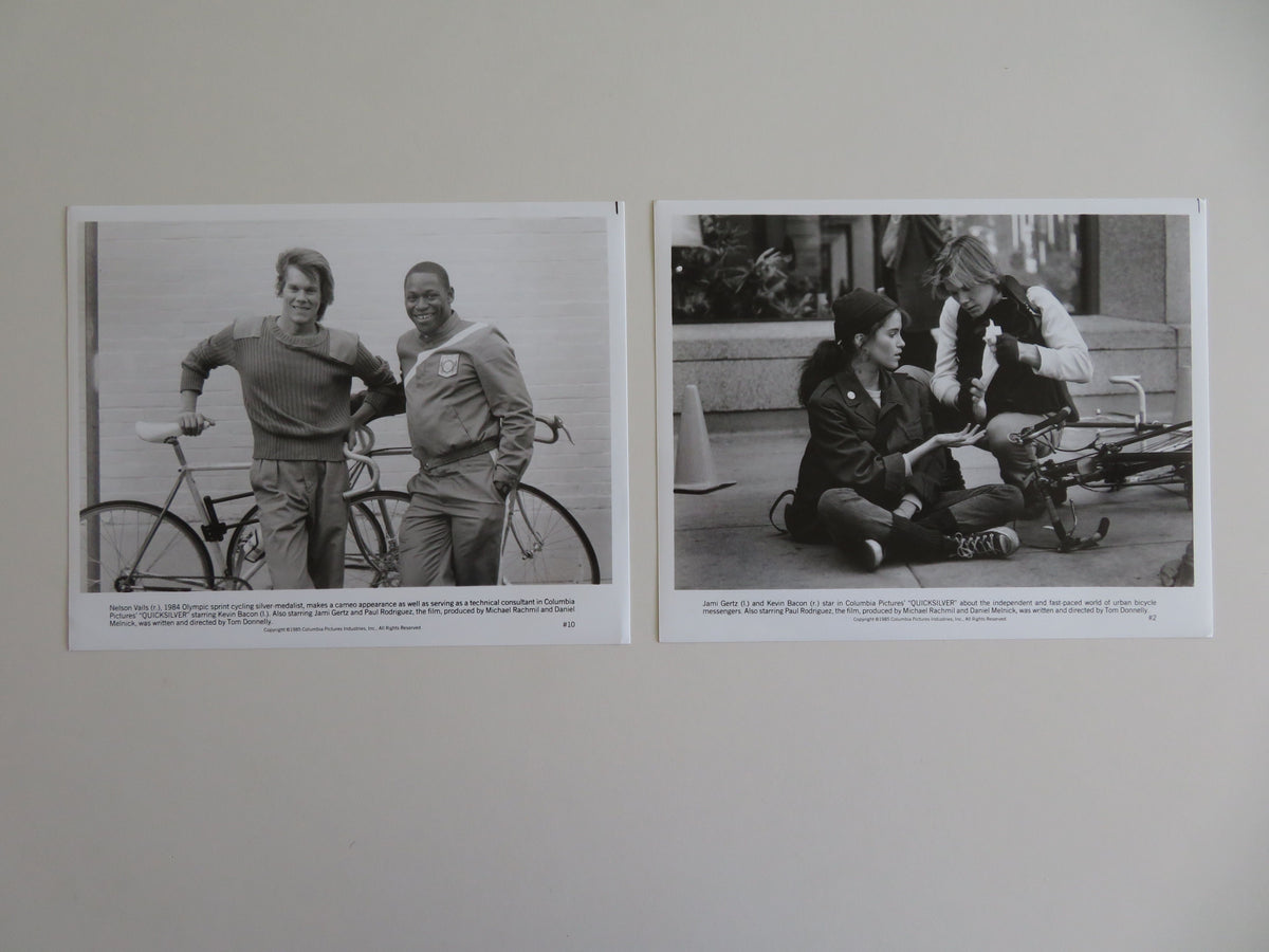 Quicksilver Movie Still Photo Lot Of 2 Kevin Bacon Jami Gertz P. Rodriguez 1985