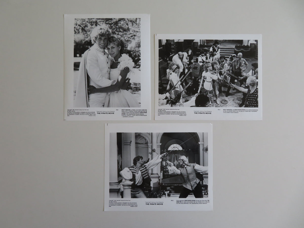 The Pirate Movie Movie Still Photo Lot Of 3 Kristy McNichol C. Atkins 1982