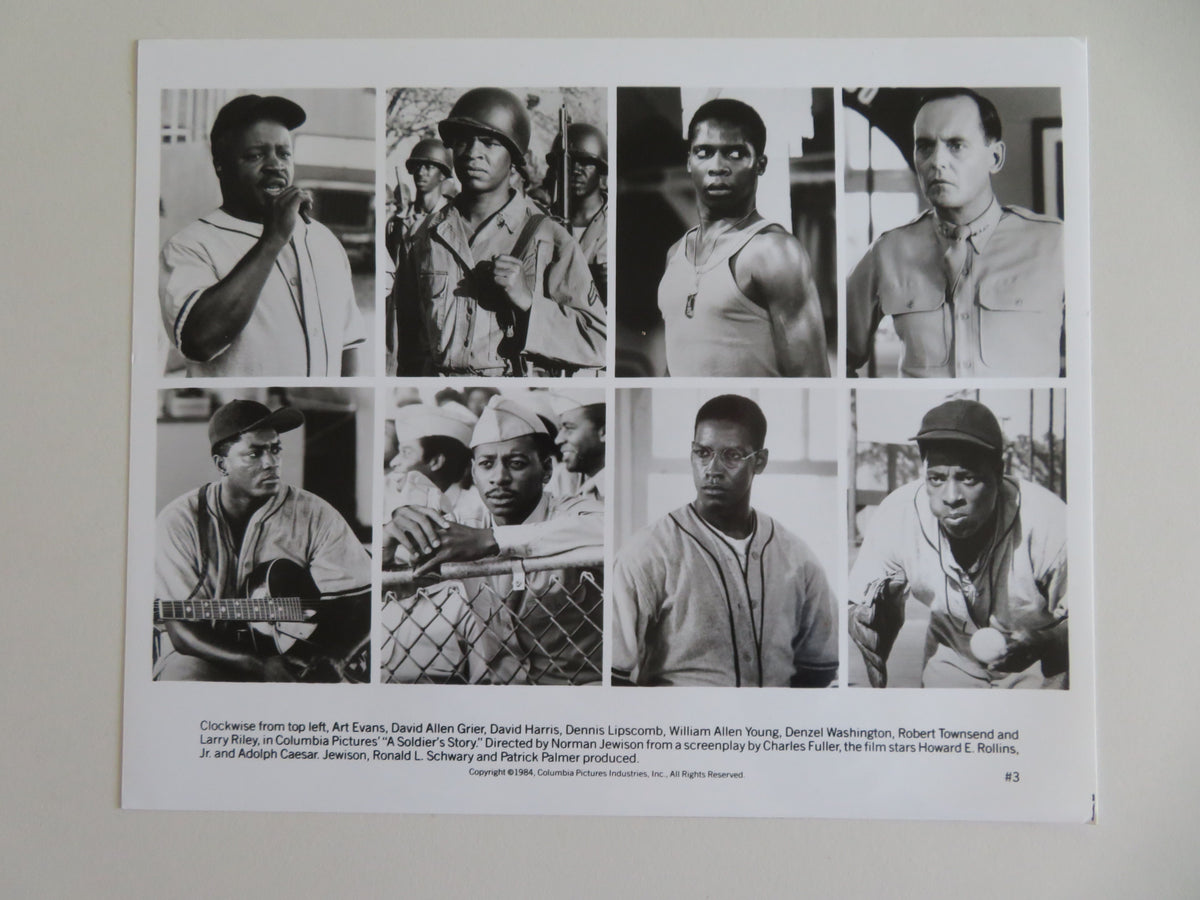 A Soldier's Story Movie Still Photo Lot Of 4 Denzel Washington Larry Riley 1984