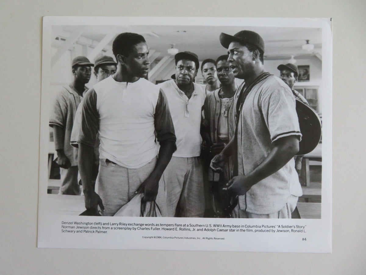 A Soldier's Story Movie Still Photo Lot Of 4 Denzel Washington Larry Riley 1984