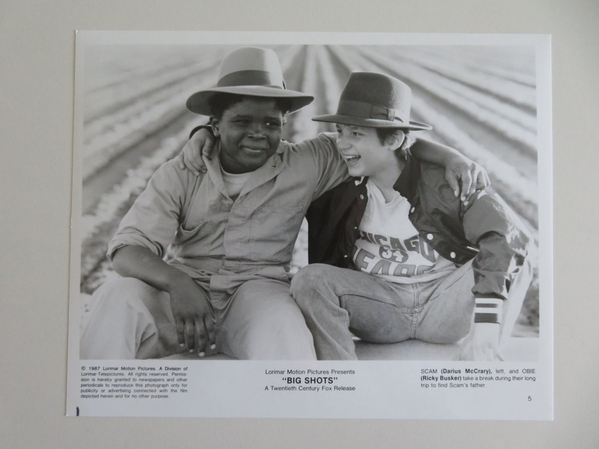 Big Shots Movie Still Photo Lot Of 2 Ricky Busker Darius McCrary 1987