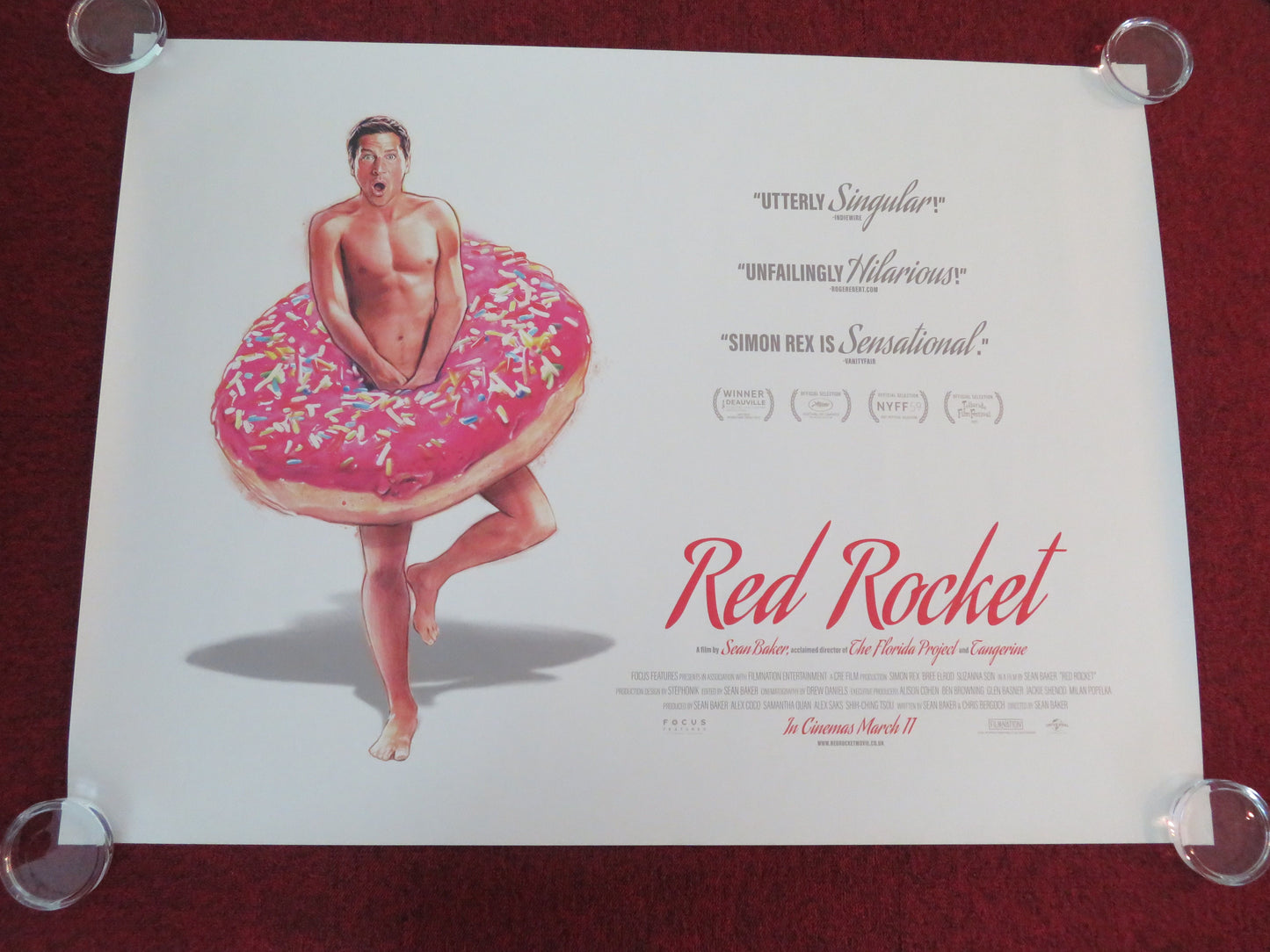 Red Rocket UK Quad Rolled Poster Simon Rex Bree Elrod 2021