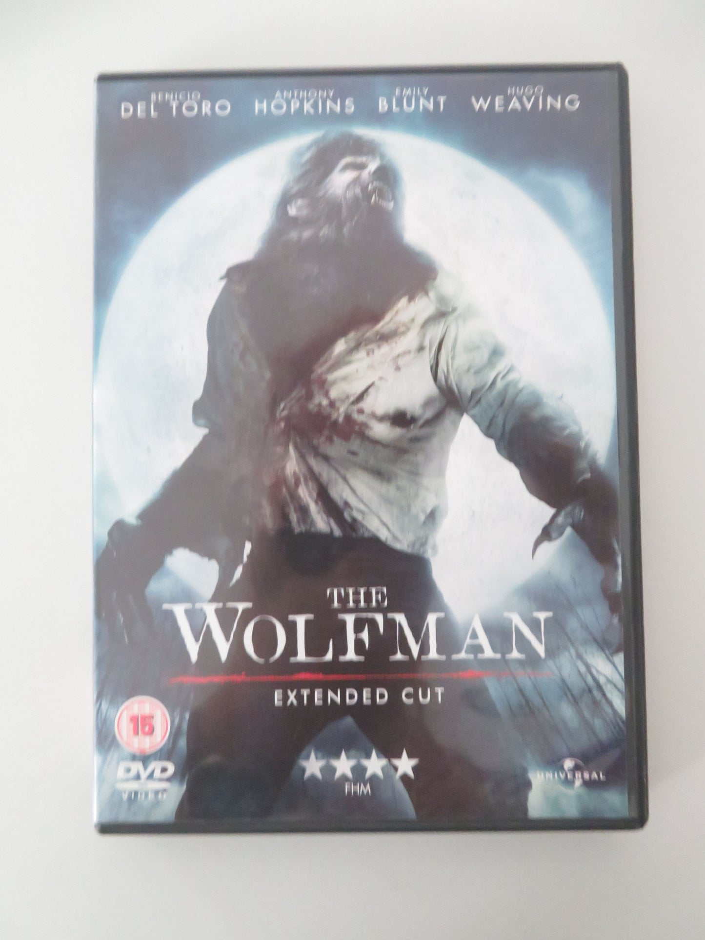The Wolfman -Extended cut (DVD) Benicio Del Toro A. Hopkins 2010 Region 2, 4, 5