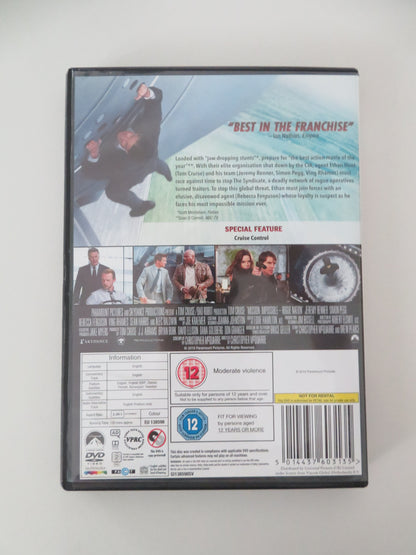 Mission: Impossible - Rogue Nation (DVD) Tom Cruise R. Ferguson 2015 Region 2
