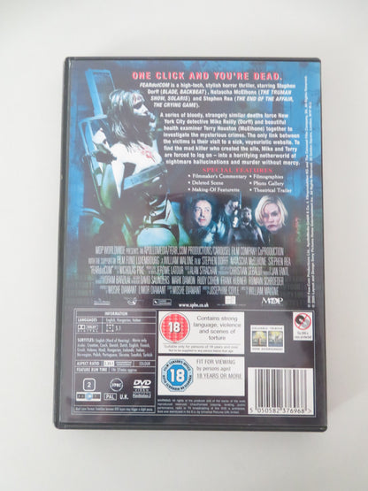FearDotCom (DVD) Stephen Dorff Natascha McElhone 2002 Region 2