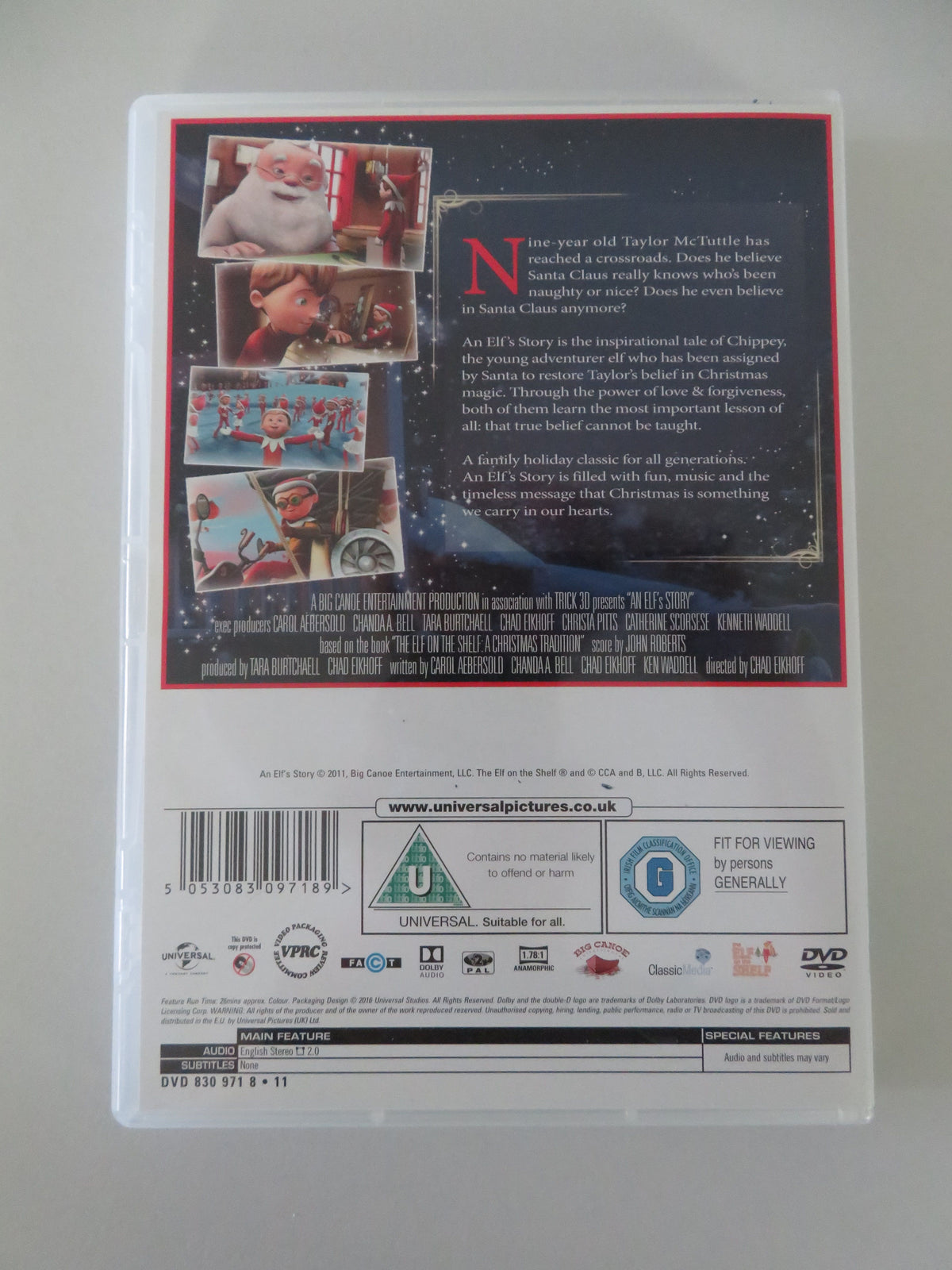 An Elf's Story - B (DVD) Leslie Bellair Brendan Dooling 2011 Region 2