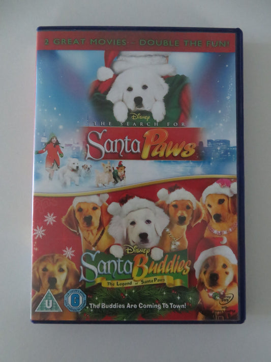 The Search for Santa Paws + Santa Buddies (DVD) Disney 2010 Region 2