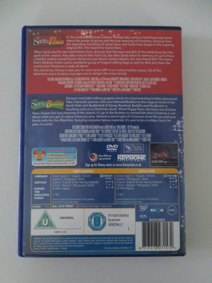 The Search for Santa Paws + Santa Buddies (DVD) Disney 2010 Region 2