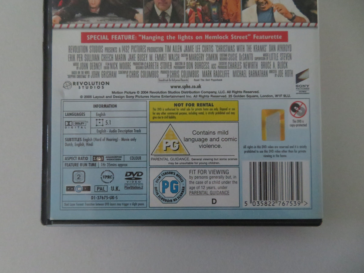 Christmas with the Kranks (DVD) Tim Allen Jamie Lee Curtis 2004 Region 2