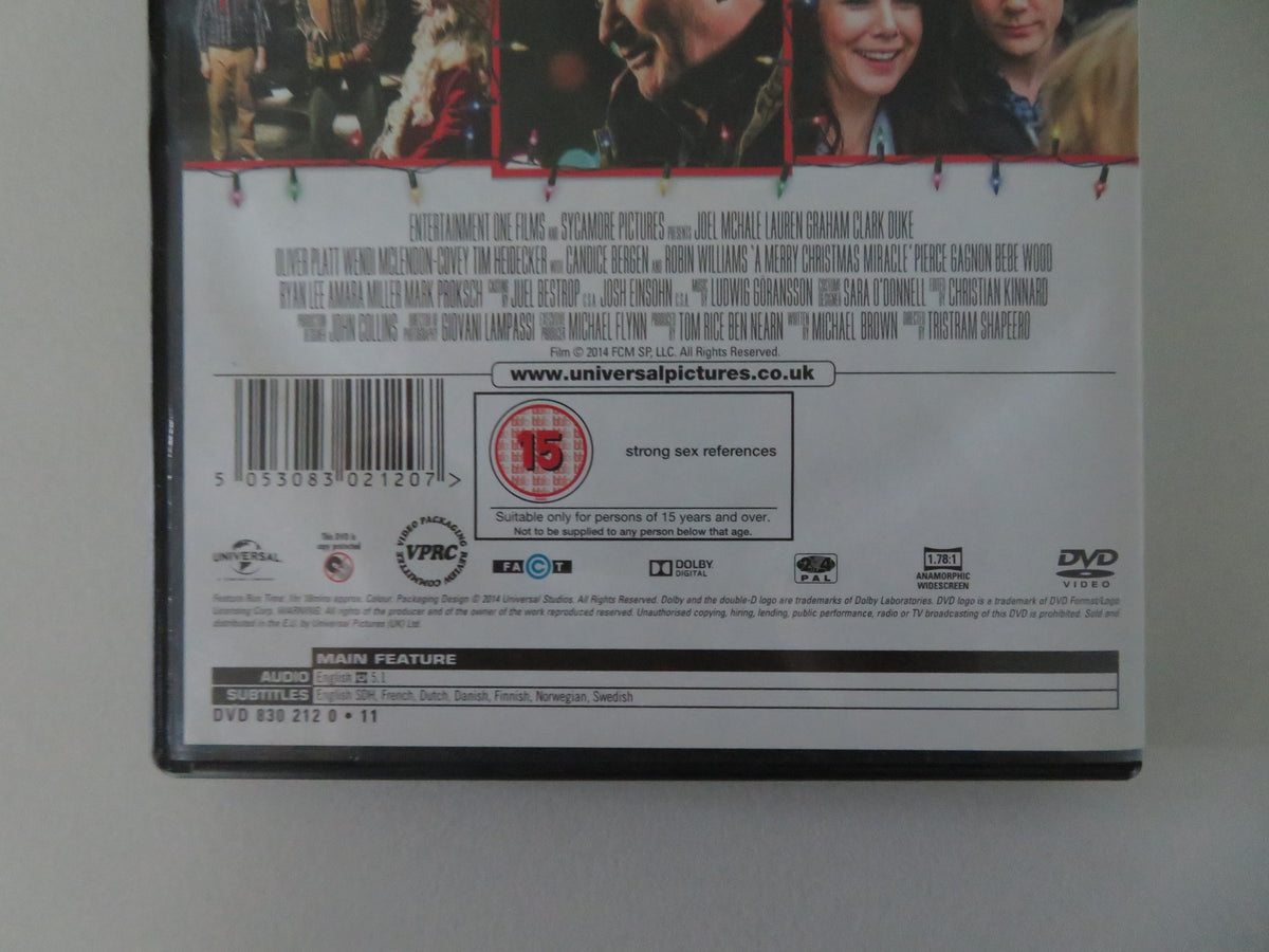A Merry Christmas Miracle (DVD) Joel McHale Robin Williams 2014 Region 2, 4