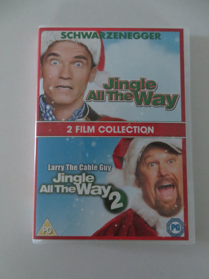 Jingle All the Way 1 + 2 (DVD) Schwarzenegger Larry the Cable Guy 1996 Region 2