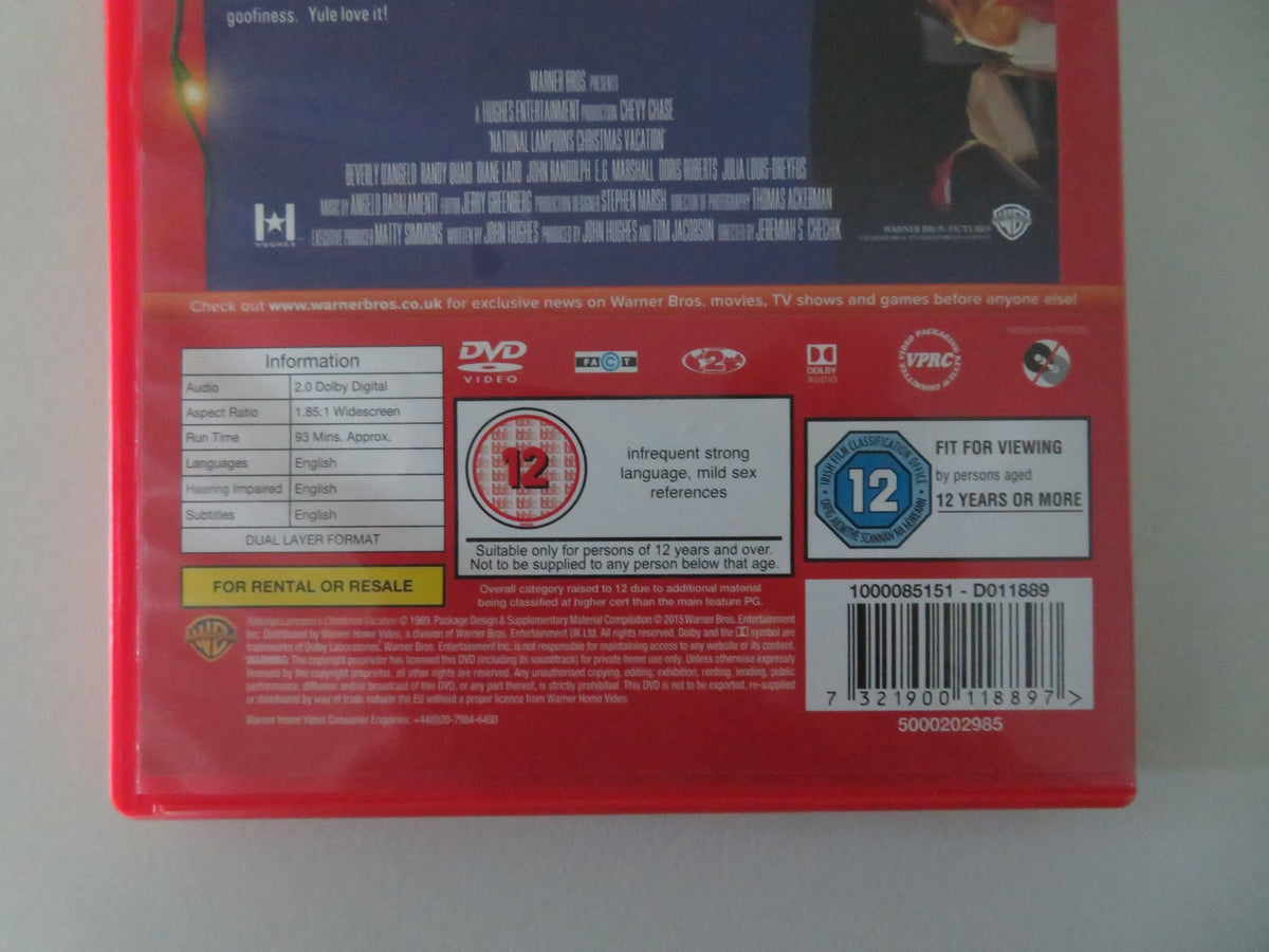 National Lampoon's Christmas Vacation - A (DVD) Chevy Chase 1989 Region 2