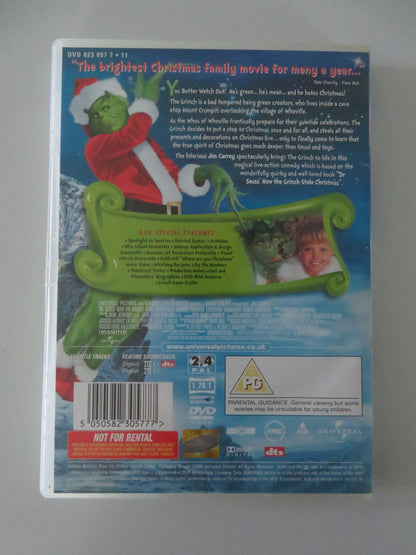 How the Grinch Stole Christmas (DVD) Jim Carrey 2000 Region 2, 4