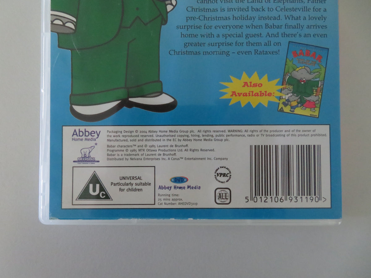 Babar and Father Christmas (DVD) Laurent de Brunhoff 1986 Region All