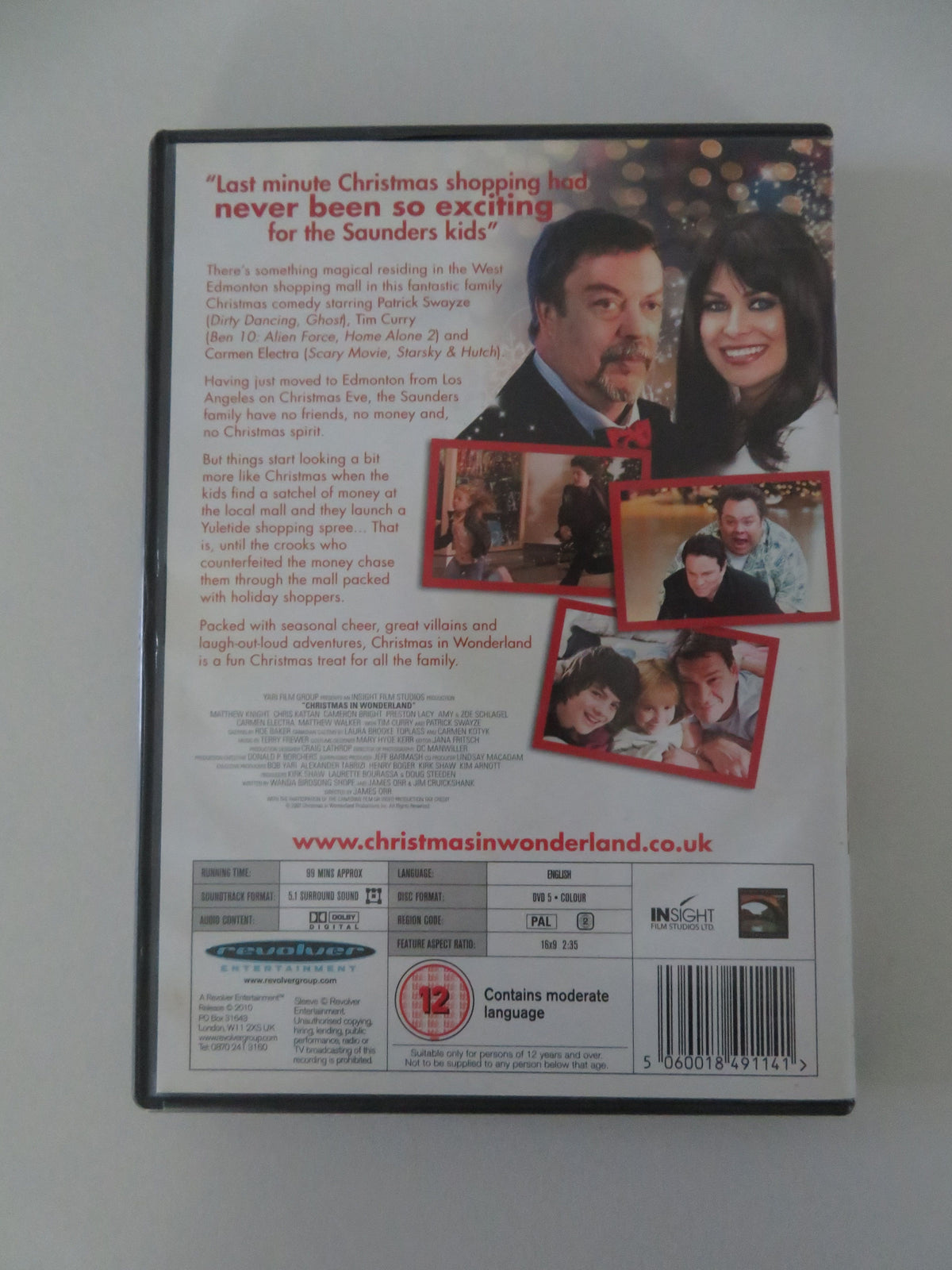 Christmas in Wonderland (DVD) Tim Curry Patrick Swayze 2007 Region 2
