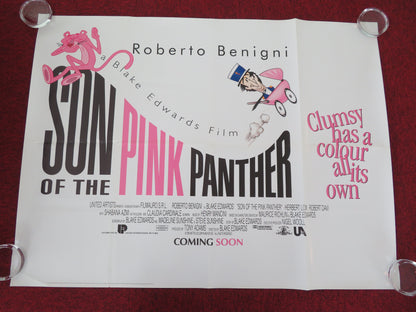 Son of the Pink Panther UK Quad Rolled Poster Roberto Benigni Herbert Lom 1993