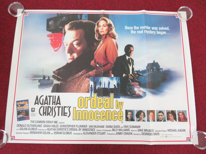 Ordeal by Innocence UK Quad Rolled Poster Cannon Donald Sutherland Dunaway 1984