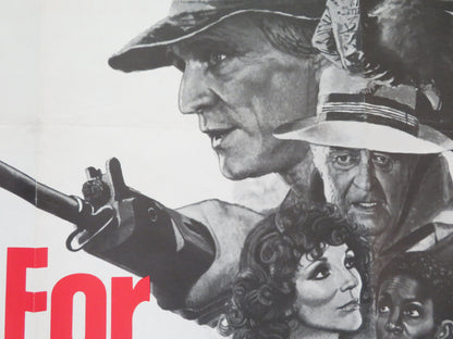 Game for Vultures UK Quad Rolled Poster Richard Harris Richard Roundtree 1979