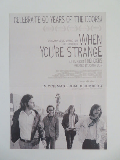 When You're Strange Japanese Chirashi (B5) Poster Morrison Depp 2010