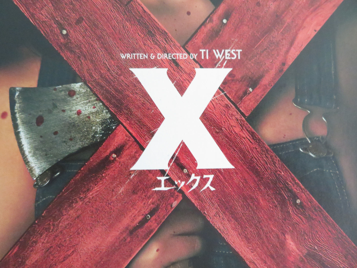 X Japanese Chirashi (B5) Poster Mia Goth Jenna Ortega 2022