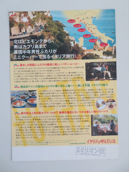 The Trip to Italy Japanese Chirashi (B5) Poster Steve Coogan Rob Brydon 2014