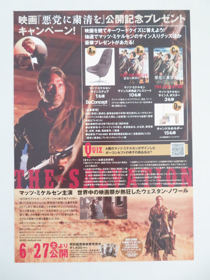 The Salvation - B Japanese Chirashi (B5) Poster Mads Mikkelsen Green 2014