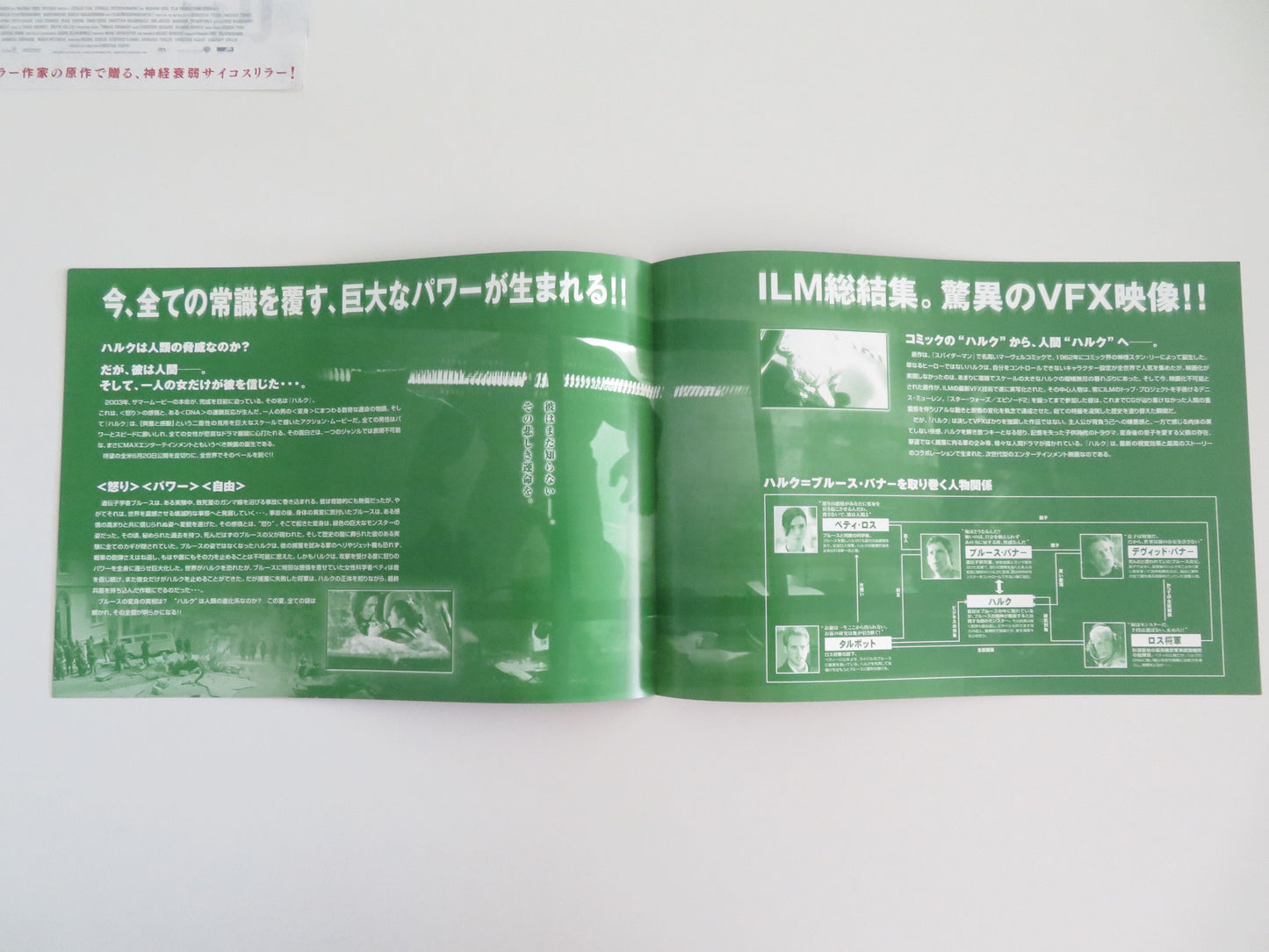 Hulk Japanese Chirashi (B5) Poster Marvel Bana Connelly Elliot 2003