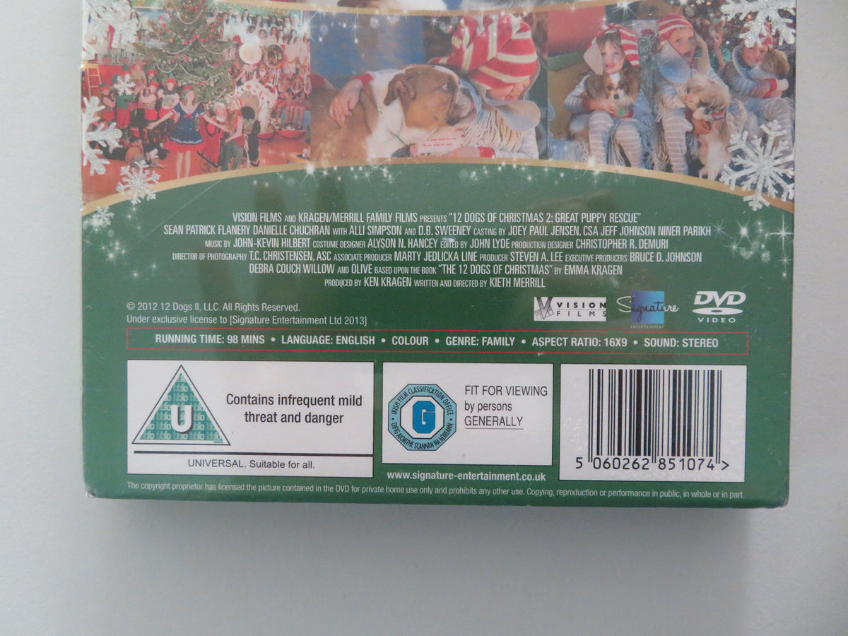 12 Dogs of Christmas: Great Puppy Rescue (DVD) Sean Patrick Flanery 2012