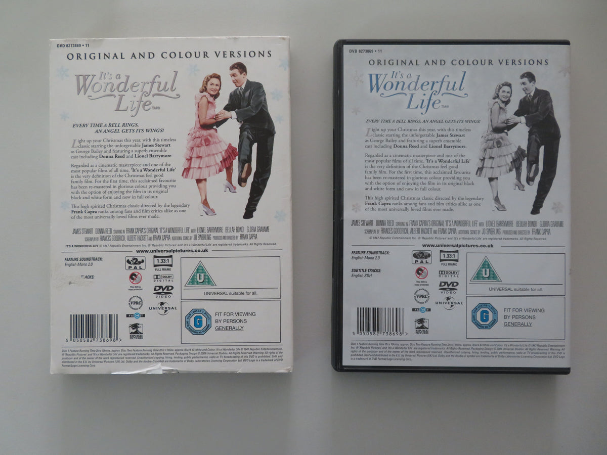 It's a Wonderful Life - D (DVD) James Stewart Donna Reed 1946 Region 2