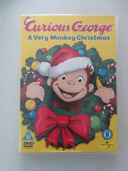 Curious George: A Very Monkey Christmas (DVD) Frank Welker 2009 Region 2, 5
