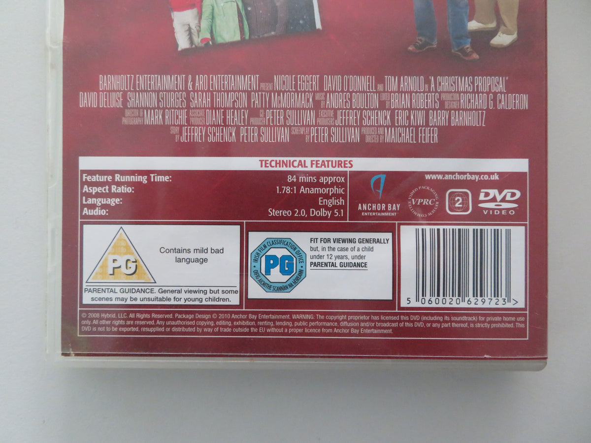 A Christmas Proposal (DVD) Nicole Eggert David O'Donnell T. Arnold 2008 Region 2