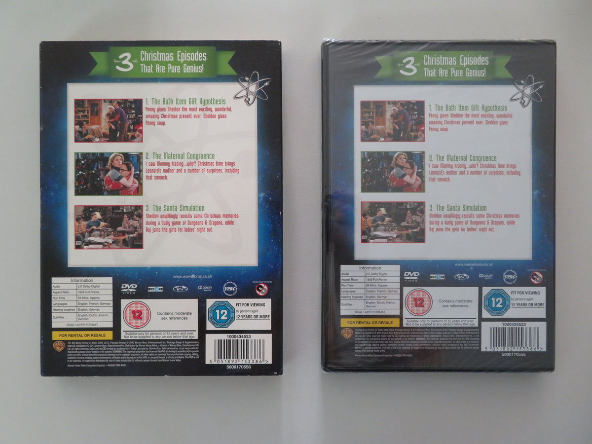 The Big Bang Theory Christmas Episodes - B (DVD) Jim Parsons 2013 Region 2