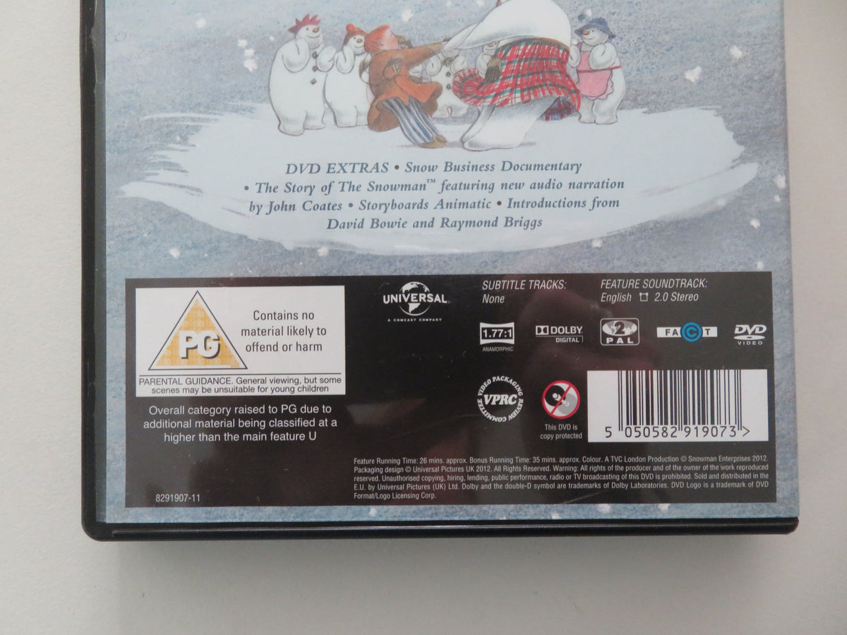 The Snowman - 30th Anniversary Edition (DVD) Raymond Briggs 1982 Region 2