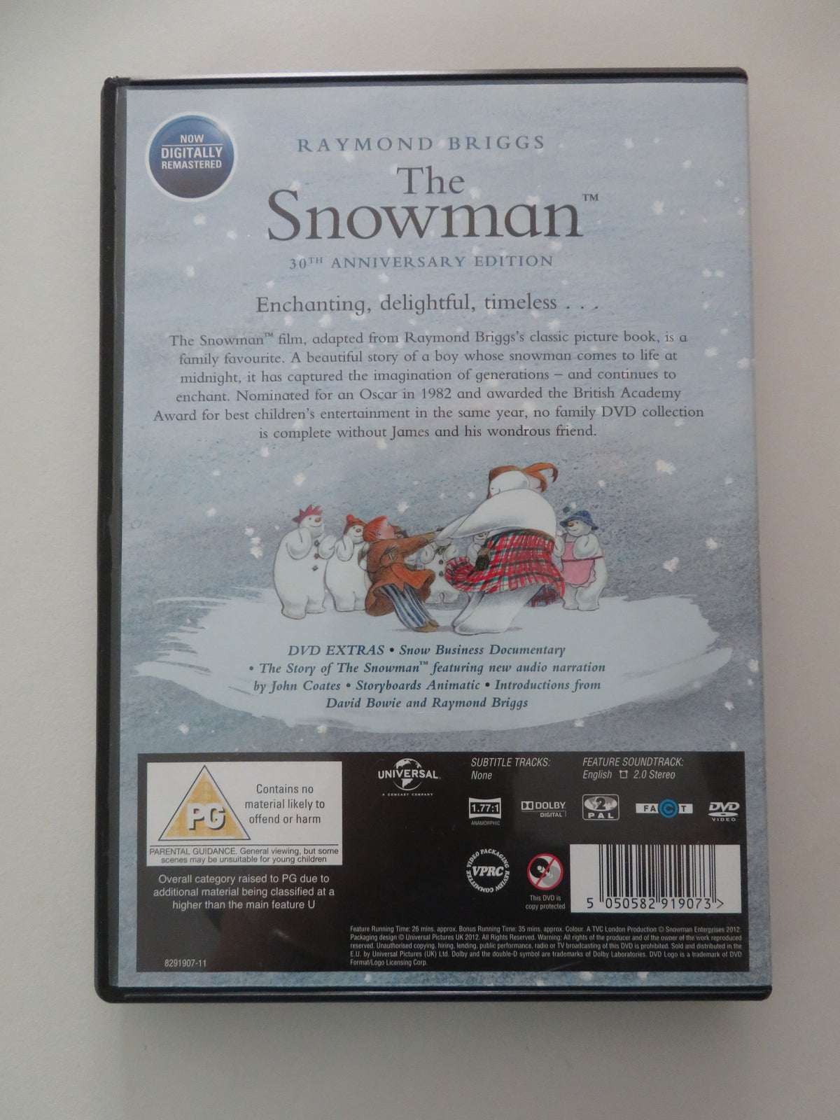 The Snowman - 30th Anniversary Edition (DVD) Raymond Briggs 1982 Region 2