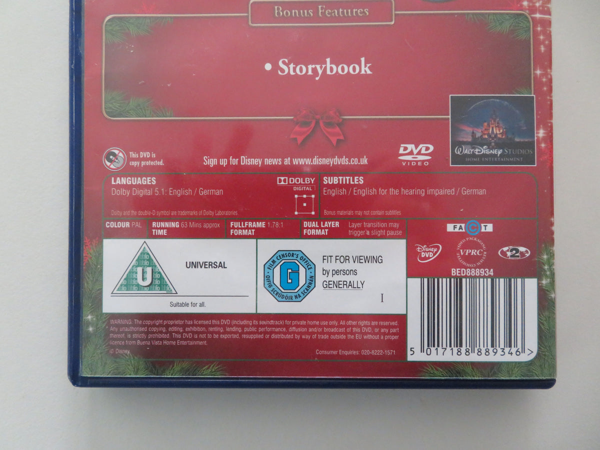 Mickey's Once Upon a Christmas - B (DVD) Disney Kelsey Grammer 1999 Region 2