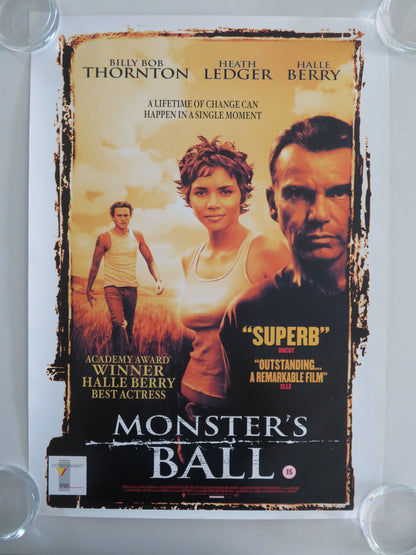 Monster's Ball VHS Video Poster Rolled Billy Bob Thornton Berry Ledger 2001
