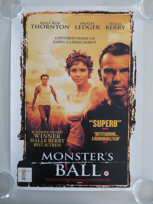 Monster's Ball VHS Video Poster Rolled Billy Bob Thornton Berry Ledger 2001