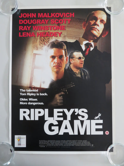 Ripley's Game VHS Video Poster Rolled John Malkovich Dougray Scott 2003