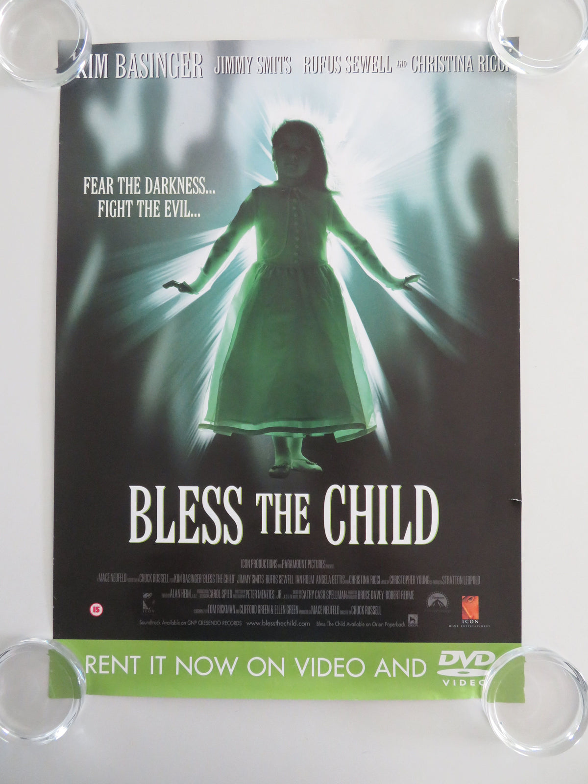 Bless the Child DVD & VHS Video Poster Kim Basinger Jimmy Smits 2000