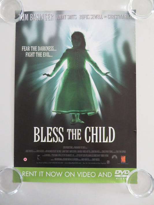 Bless the Child DVD & VHS Video Poster Kim Basinger Jimmy Smits 2000
