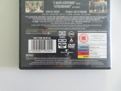 The Pianist (DVD) Adrien Brody Emilia Fox 2002 Region 2