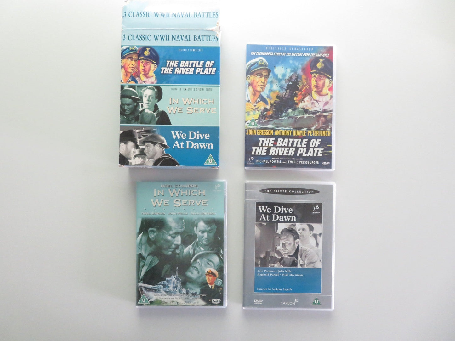3 CLASSIC WWII NAVAL BATTLES (DVD BOXSET) JOHN GREGSON 1956 REGION 2 Movie posters