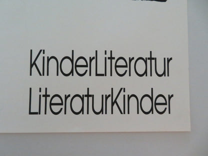 3 LITERATURTAGE SACHSEN - ANHALT GERMAN POSTER ROLLED EVENT POSTER 1994 Movie posters