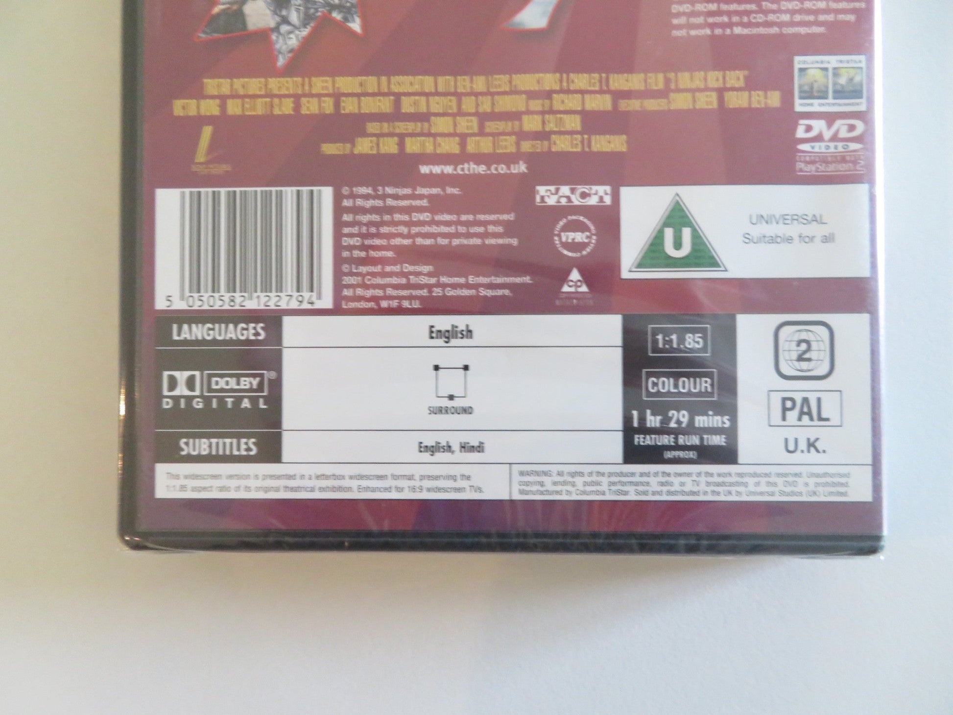 3 NINJAS KICK BACK (DVD) VICTOR WONG MAX ELLIOTT SLADE 1994 REGION 2 Rendezvous Cinema Movie posters