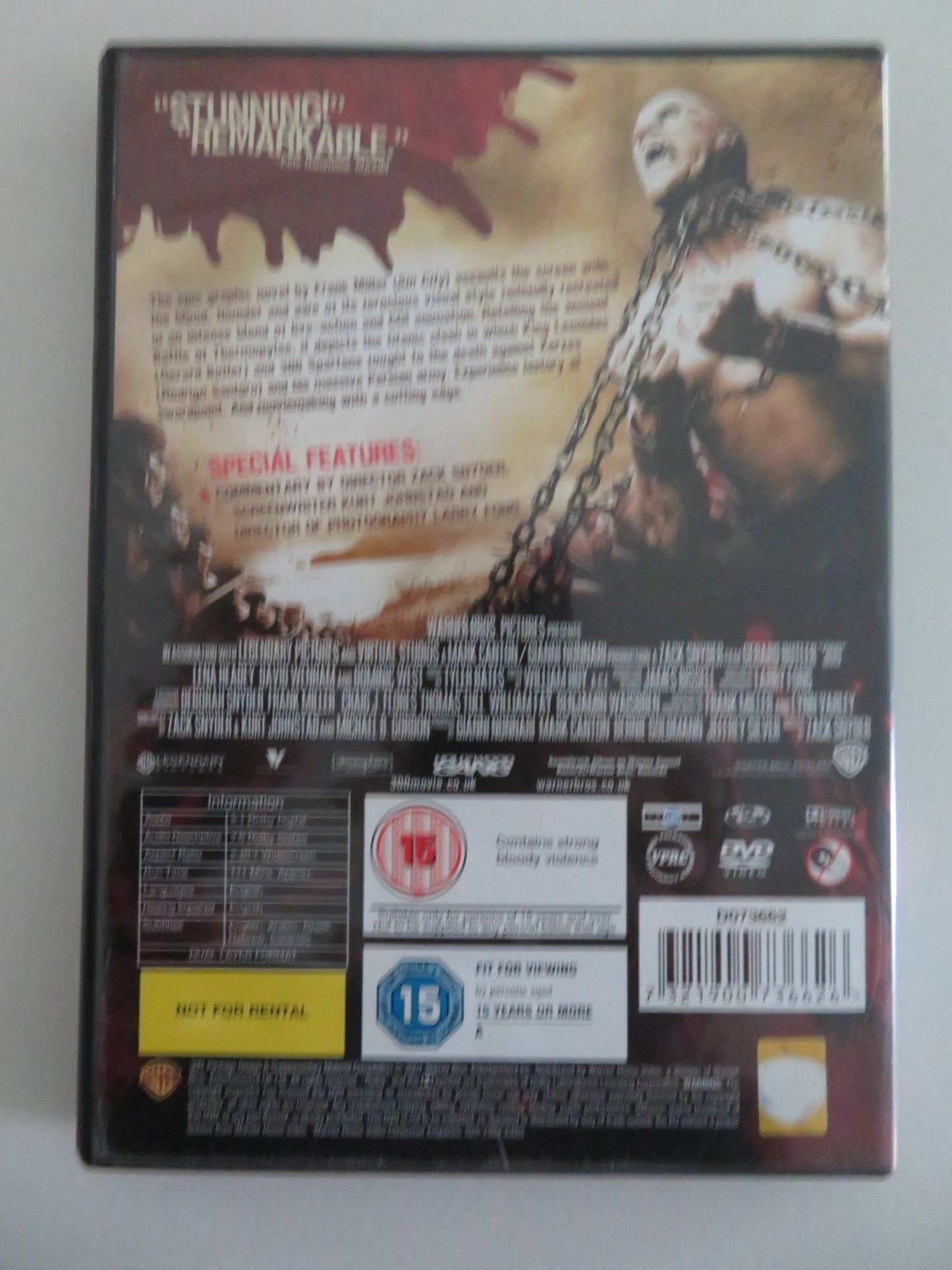 300 (DVD) GERARD BUTLER LENA HEADEY 2006 REGION 2 Movie posters