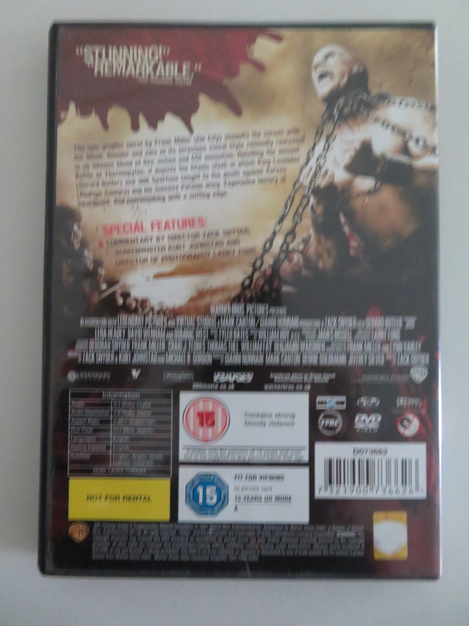 300 (DVD) GERARD BUTLER LENA HEADEY 2006 REGION 2 Movie posters
