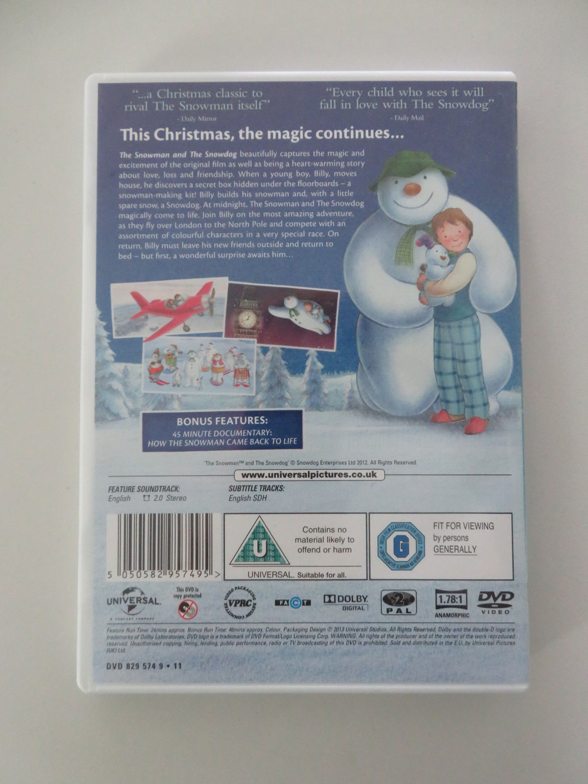 The Snowman + The Snowman and the Snowdog (DVD BoxSet) Raymond Briggs Region 2